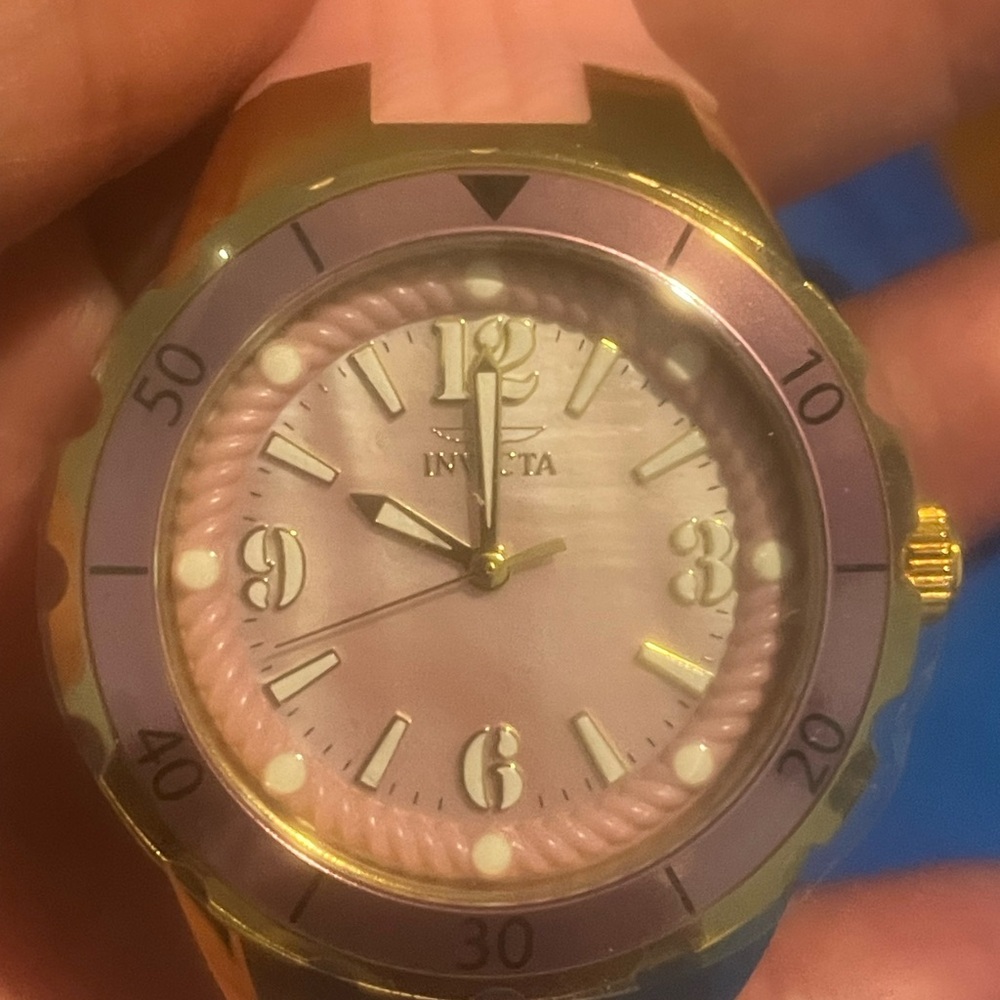 Invicta Gold and Pink Watch.
